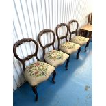 4 balloon back chairs