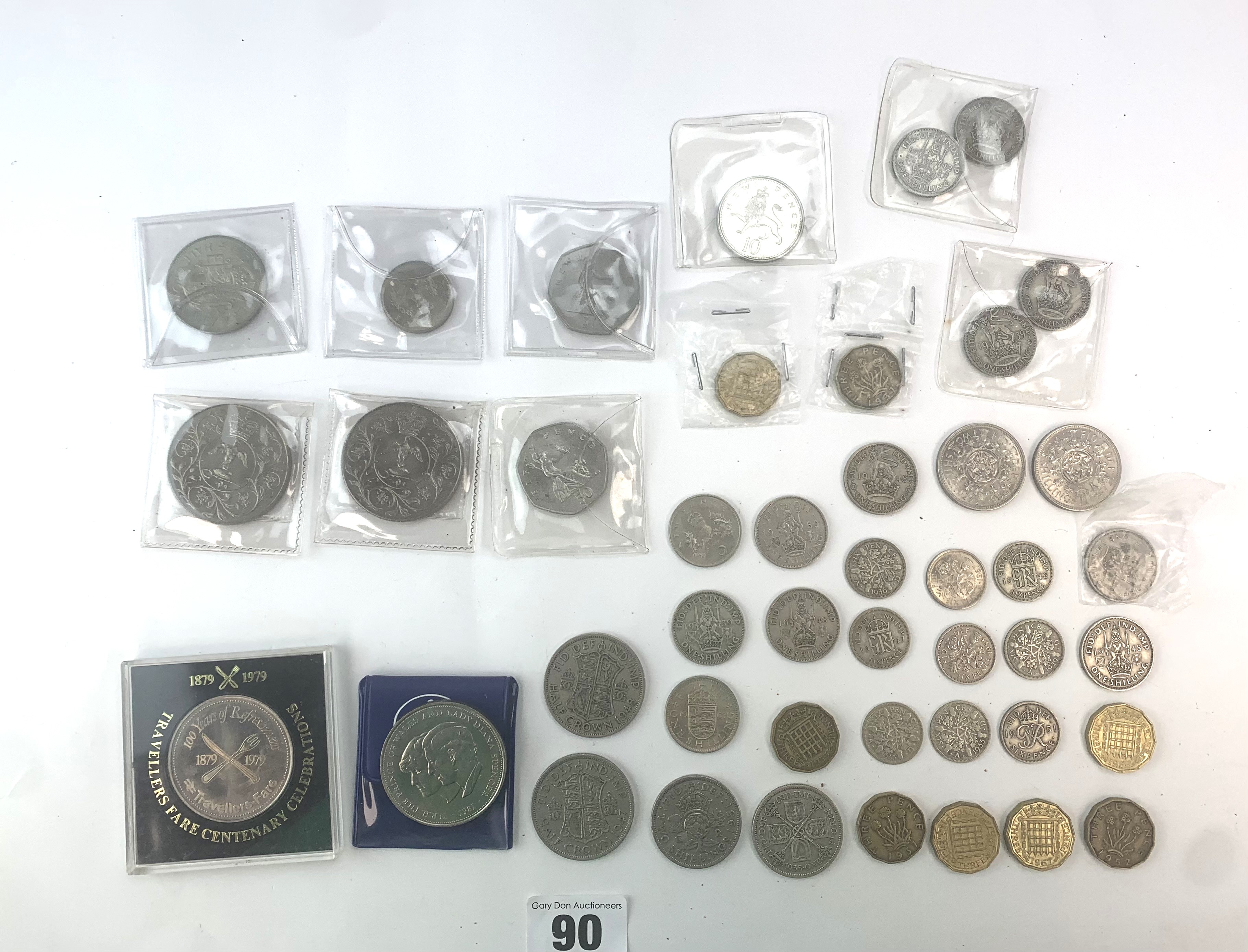 Assorted UK coins