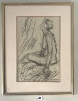 Signed life drawing/print