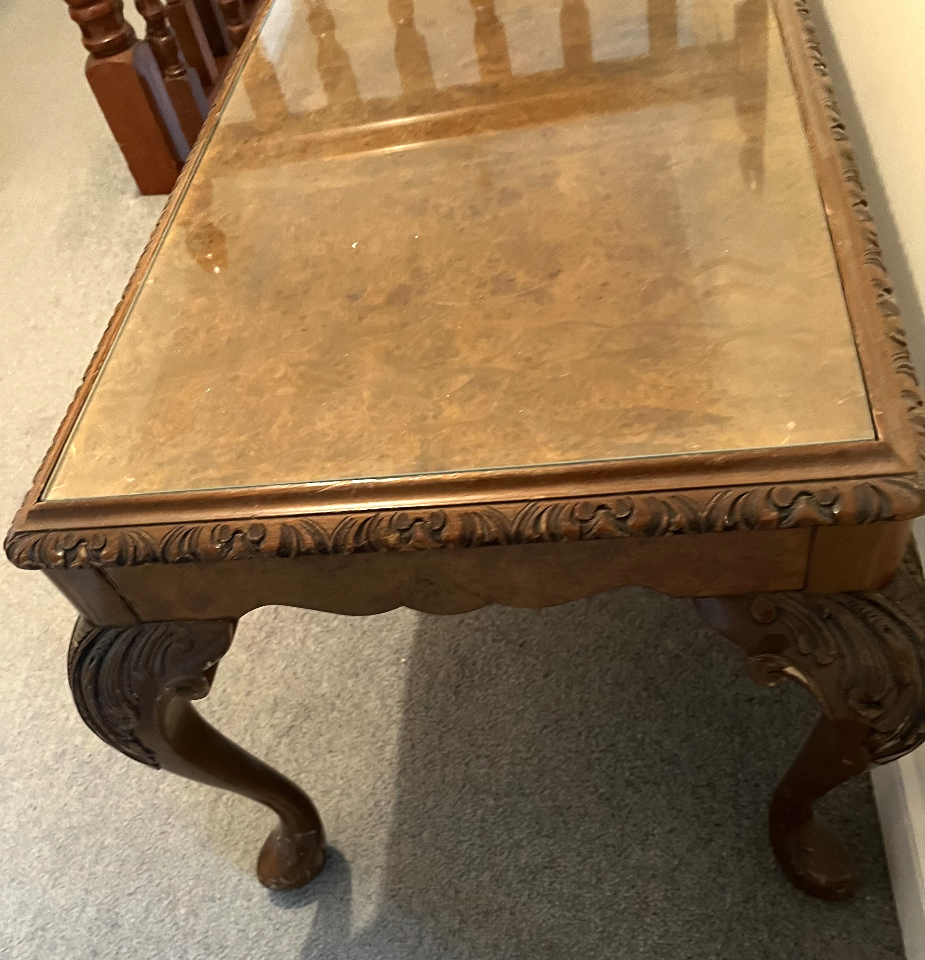 Walnut coffee table - Image 3 of 3