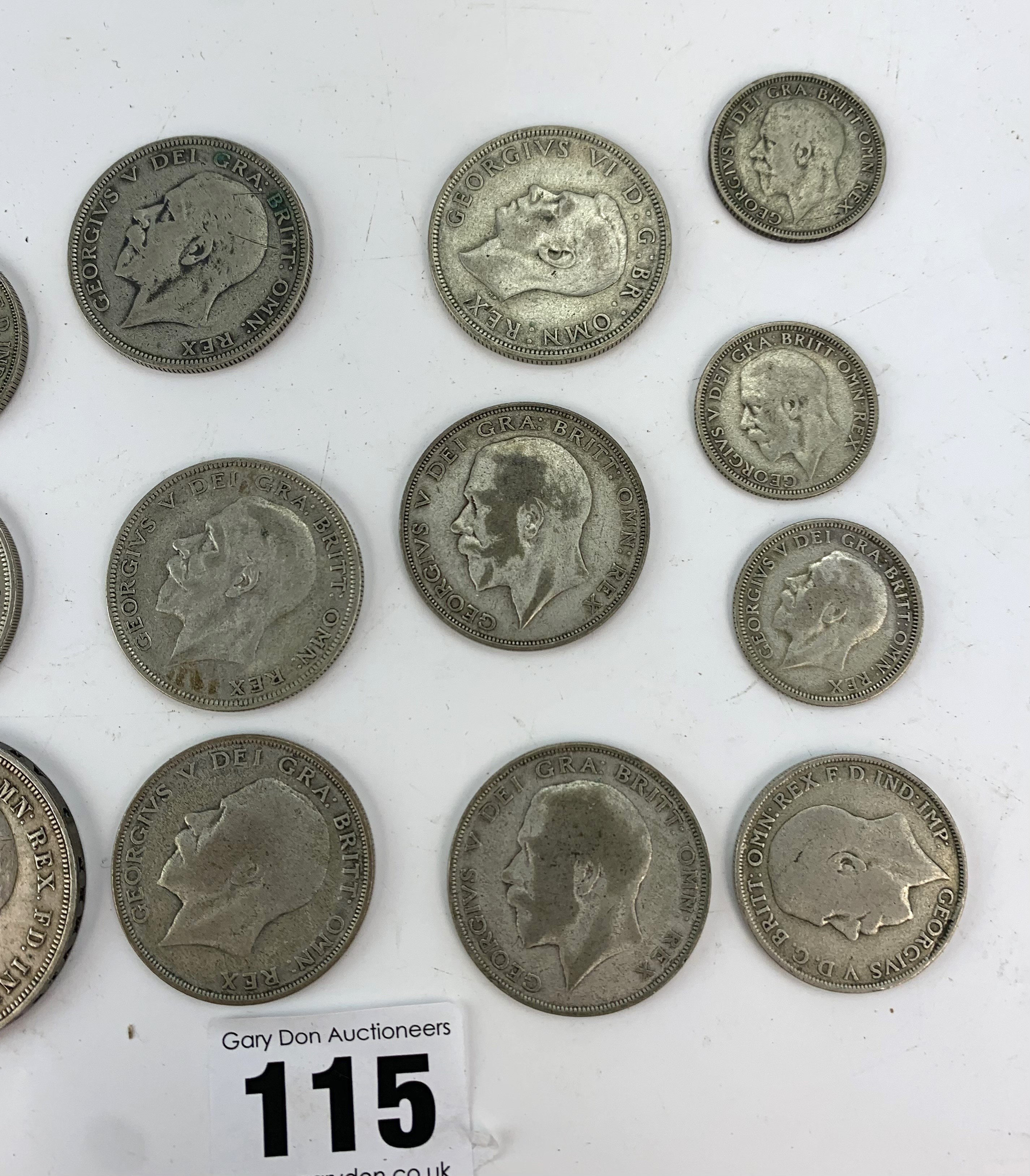 Assorted half silver UK coins - Image 5 of 5
