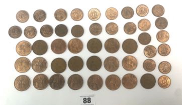 Elizabeth II pennies & halfpennies