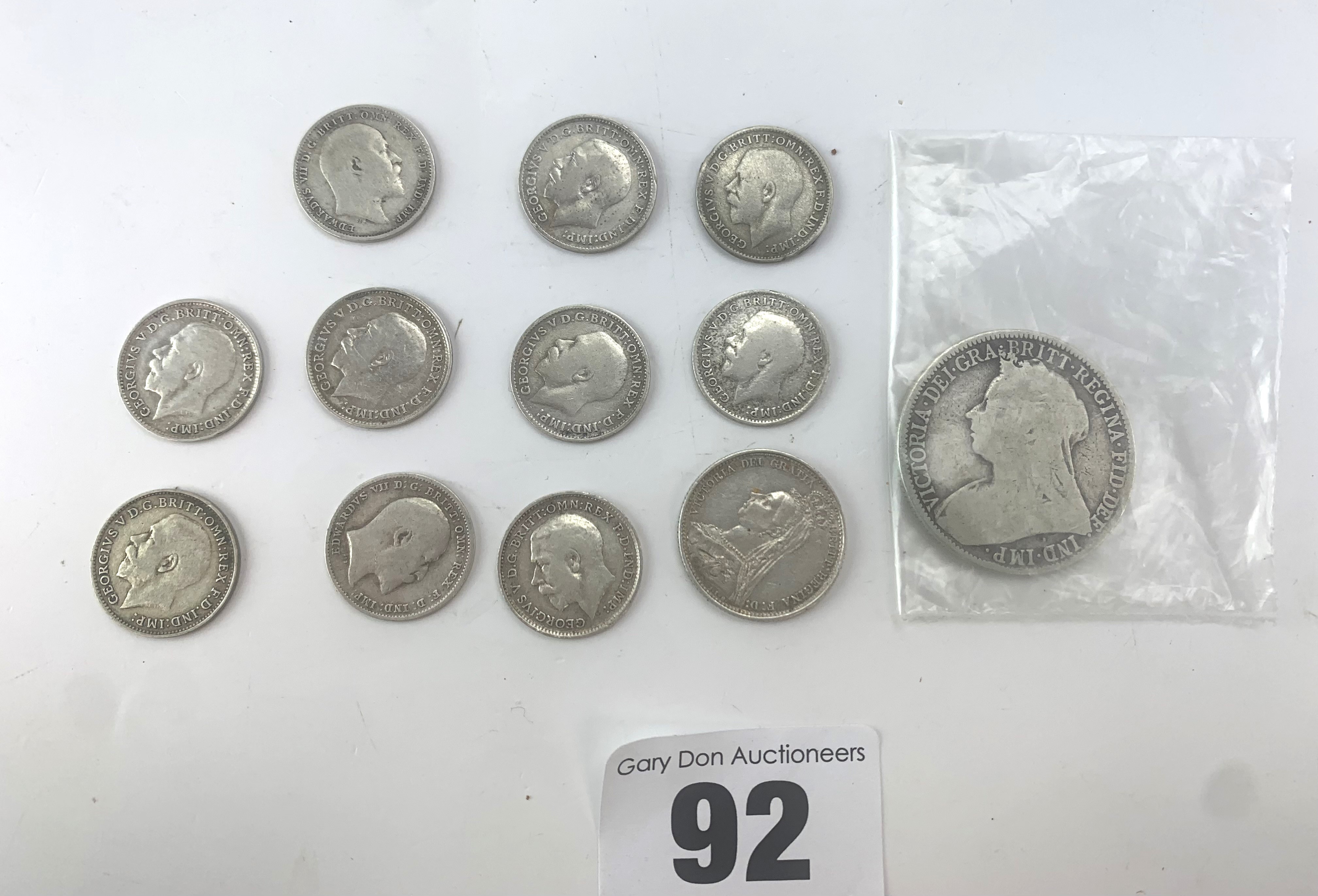 Assorted silver UK coins - Image 2 of 2