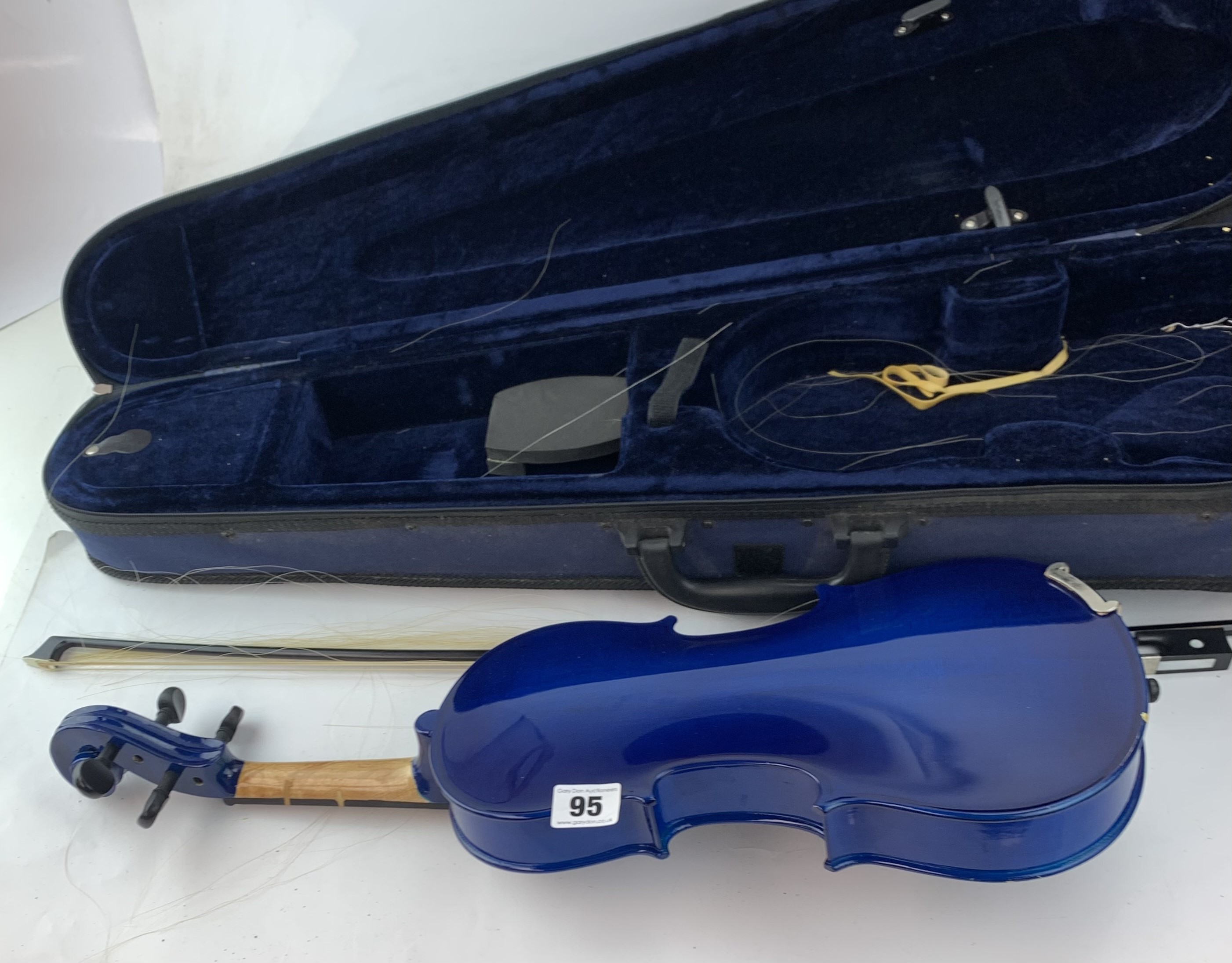 Blue violin - Image 2 of 2