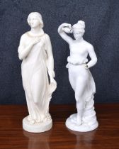 19th century Copeland Parian figure of Beatrice, after the Edgar Papworth original, published