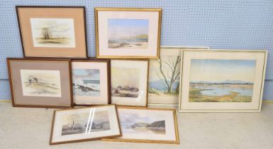 Group of pictures including Charles Gould - 'Elms' and 'Cotswold Farm', both signed; together with