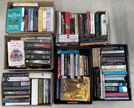 Six boxes of books; primarily history and Royals interest, biographies etc. including by Hugo