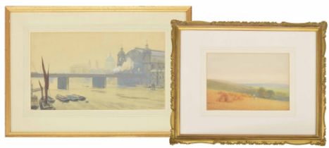 Hubert John Williams (1905-1989) - 'Canon Street Railway Bridge, London', signed, also inscribed