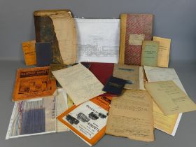 Collection of railway ephemera relating to GWR; including drawings, logs, booklets, magazines etc.