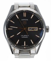 Tag Heuer Carrera Calibre 5 automatic stainless steel gentleman's wristwatch, reference no.