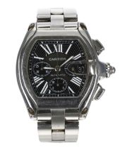 Cartier Roadster XL chronograph automatic stainless steel gentleman's wristwatch, reference no.