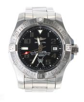 Breitling 'R.A.F Regiment' 75th Anniversary stainless steel automatic gentleman's wristwatch,