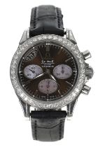Omega De Ville Co-Axial Chronometer Chronograph automatic lady's stainless steel wristwatch,