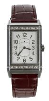 Jaeger-LeCoultre Reverso Ultra Thin Diamond stainless steel lady's wristwatch, reference no. 268.8.