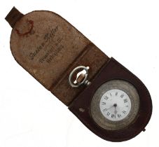 Swiss nickel cased pocket watch/barometer/altimeter, the movement numbered 4180, the enamel dial
