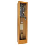 Gents P036 one second electric master clock, within a light oak AGBA case, 51" high (pendulum)