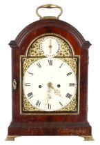 English mahogany double fusee verge bracket clock, the movement back plate signed Maud, London