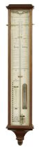 Admiral Fitzroy barometer signed Mason & Sullivan,  within an inlaid mahogany glazed case, 45"