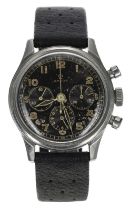 Rare Omega Chronograph stainless steel gentleman's wristwatch, case no. 96888xx, serial no. 96002xx,