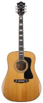 1994 Guild DV72-NT acoustic guitar, made in USA; Back and sides: Indian rosewood; Top: natural