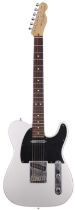2001 Fender American Telecaster electric guitar, made in USA; Body: metallic silver refinish (