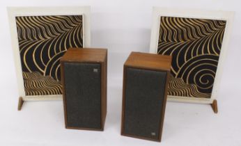 Pair of Goodmans Planax 2 stereo sound panels; together with a pair of Wharfedale speakers *Please