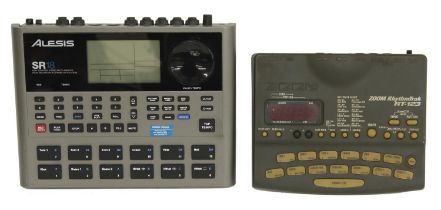 Alesis SR18 drum machine; together with a Zoom RT-123 rhythm track drum machine (2) *Please note: