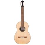 2022 John Hall Guitars classical guitar; Body: oil finished Indian rosewood back and sides with