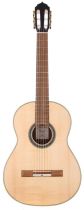 2022 John Hall Guitars classical guitar; Body: oil finished Indian rosewood back and sides with