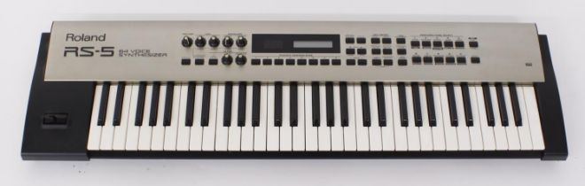 Roland RS-5 sixty-four voice synthesizer keyboard *Please note: Gardiner Houlgate do not guarantee