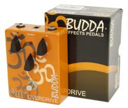 Budda Om overdrive guitar pedal, boxed