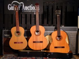 Antonio Lorca 3600 classical guitar; together with a Kasuga G-1001 classical guitar within a Kay