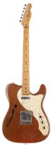 Composite Fender Telecaster Thinline electric guitar comprising 1971 and later parts;Â Body: circa