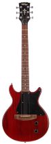 Ricky Gardiner - modified JHS Vintage double cut electric guitar with Piezo type pickup, with TGI