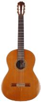 1980s K. Yairi CY117 classical guitar, made in Japan; Back and sides: Indian rosewood, light