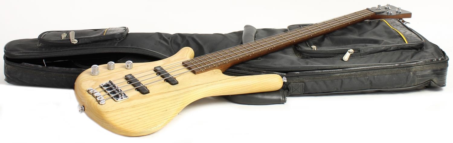 2003 Warwick Corvette Standard left-handed bass guitar, made in Germany;Â Body: natural finished - Image 3 of 3