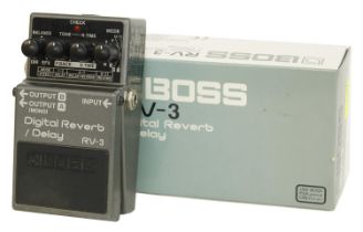 Boss RV-3 Digital Reverb/Delay guitar pedal, boxed *Please note: Gardiner Houlgate do not