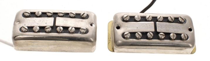 Pair of Gretsch reissue Filter Tron guitar pickups taken from a Tennessee Rose electric guitar