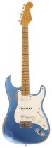 2009 Fender Custom Shop 57 Stratocaster Relic electric guitar, made in USA; Body: Lake Placid blue