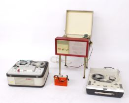 Philips Stella turntable; together with a Philips reel-to-reel tape recorder, a Fidelity