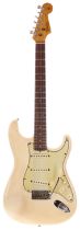 Deirdre Cartwright - TV used 1964 Fender Stratocaster electric guitar, made in USA, ser. no. L21909;