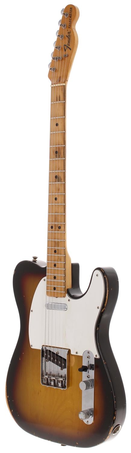 1973 Fender Telecaster electric guitar, made in USA;Â Body: sunburst finish, fading to the front, - Image 3 of 4