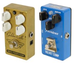 Mad Professor Golden Cello guitar pedal; together with a Providence Velvet Comp guitar pedal (2) *