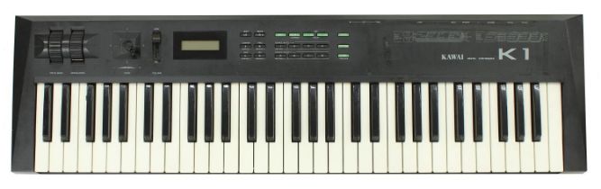 Kawai K1 digital synthesizer keyboard, with expression pedal, PSU and owners manual *Please note: