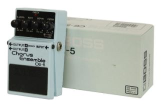 Boss CE-5 Chorus Ensemble guitar pedal, boxed *Please note: Gardiner Houlgate do not guarantee the