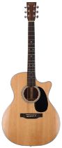 2016 C.F. Martin GPC-28E electro-acoustic guitar, made in USA;Â Back and sides: Indian rosewood;