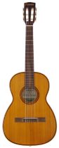 1970s Giannini GN50 nylon string guitar, made in Brazil; Back and sides: mahogany, surface scratches