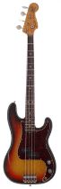 John Entwistle interest - 1972 Fender Precision bass guitar, made in USA, serial no. 376250; Body: