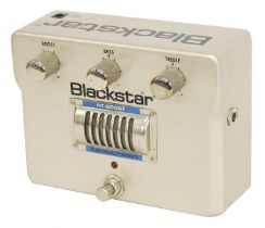 DigiTech DF-7 Distortion Factory guitar pedal; together with a Blackstar HT Boost guitar pedal and a