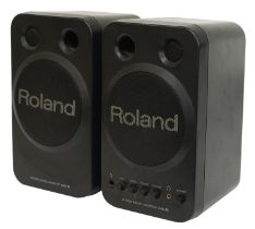 Pair of Roland MA-8 studio micro monitor speakers *Please note: Gardiner Houlgate do not guarantee